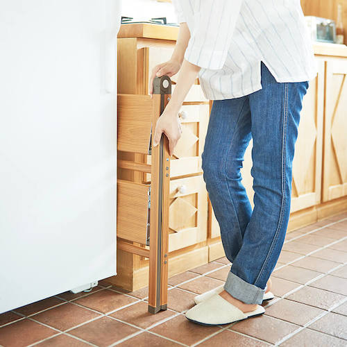 ＴＥＮＭＡ　踏台　ウッディースリムステップ２段　ブラウン　811000517　1台