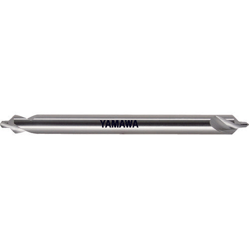 Yamawa Long Shank Strong Twist Groove A Type 90° Center Hole Drill CE-QL L100 1X90°X4 CE-QL-100-1 1 Piece
