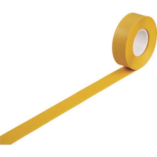 Midorijuji High Durability Line Tape Yellow JU-510Y 50mm width x 10m Tapered on both ends For indoor use 403073 1 roll