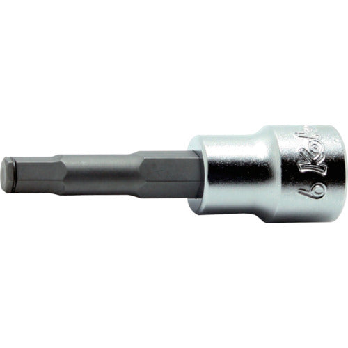 Ko-ken 9.5mm Insert Hex Bit Socket Total Length 100mm 5mm 3015M.100-5 1pc