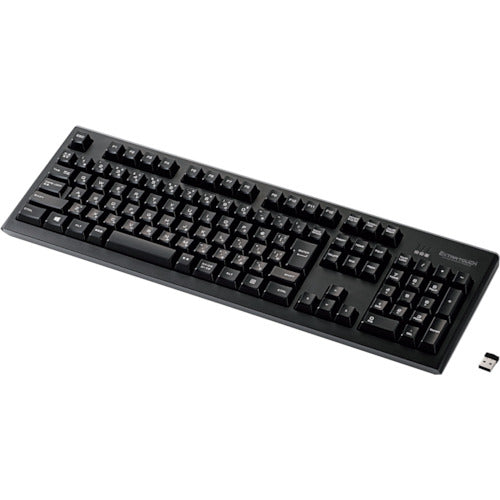 ELECOM 2.4GHz Wireless Premium Membrane Full Keyboard Black TK-FDM088TBK 1 unit