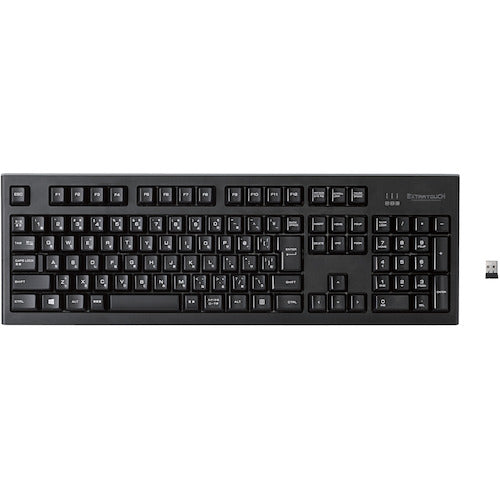 ELECOM 2.4GHz Wireless Premium Membrane Full Keyboard Black TK-FDM088TBK 1 unit
