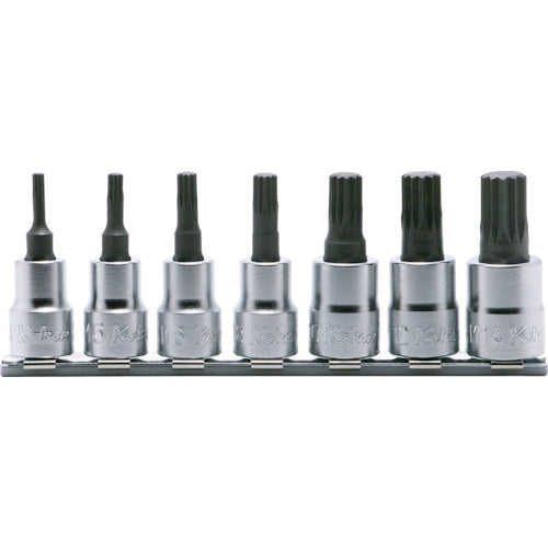 Ｋｏ−ｋｅｎ　９．５ｍｍ差込　３重４角ビットソケット（ＸＺＮ）レールセット　７ヶ組　RS3020/7-L50　1個