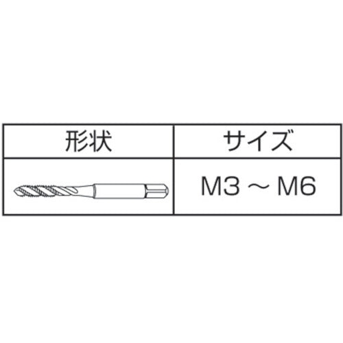 ヤマワ　高速用スパイラルタップ　Ｆ−ＳＰ　Ｐ２　Ｍ４Ｘ０．７　F-SP-M4　1 本