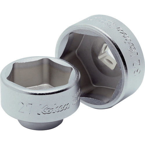 Ko-ken 9.5mm Insert Oil Filter Socket Total Length 24mm 27mm 3400M.24-27 1pc