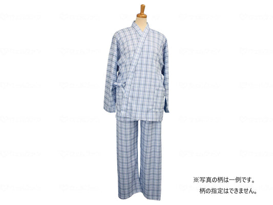 羽衣綿業ｽﾑｰｽ二部式ねまき（紳士用） ﾌﾞﾙｰ L