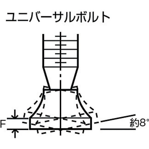 가쿠다 토글 클램프용 유니버설 볼트 볼트 직경 M8×110 UBT-8 1개