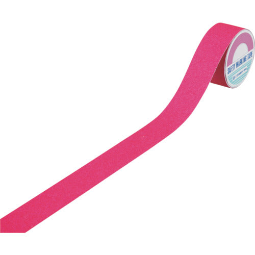 녹색 십자 미끄럼 방지 테이프 형광 핑크 ASS-55FP 50mm 폭×5m PVC+광물 입자 실내외 겸용 260304 1권