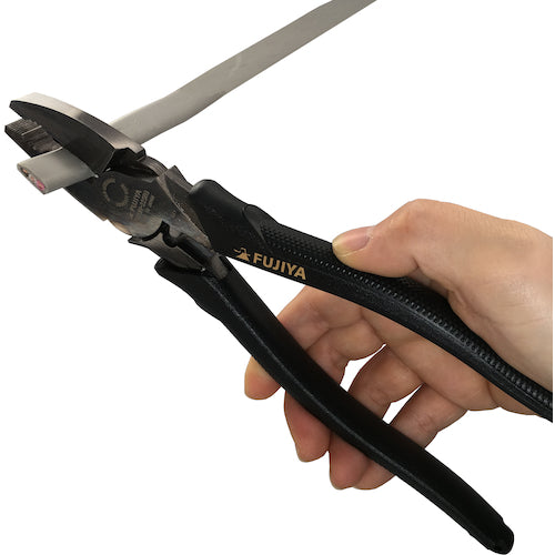 フジ矢　偏芯パワーペンチ（黒金）　２２５ｍｍ　3000N-225BG　1丁