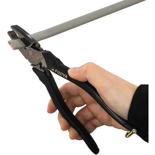 フジ矢　偏芯パワーペンチ（黒金）　２００ｍｍ　3000N-200BG　1丁