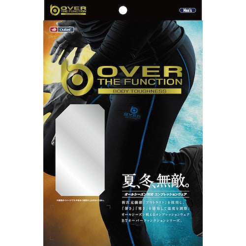 おたふく　ＢＴアウトラスト　ロングタイツ　ブラック／ブルー　Ｓ　JW-550-38-S　1 枚