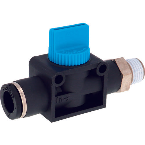 PISCO 핸드 밸브 스트레이트 A3 방향 밸브 튜브 10 출력 R1/4 HV10-02 1개