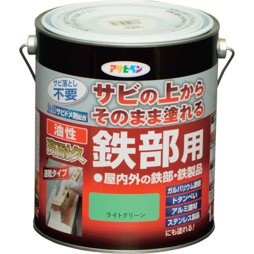아사히펜 유성 고내구철부용 1.6L 라이트 그린 526823 1캔