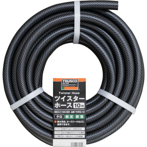 ＴＲＵＳＣＯ　ツイスターホース１０Ｍ　クロ　THRG-10　1 巻