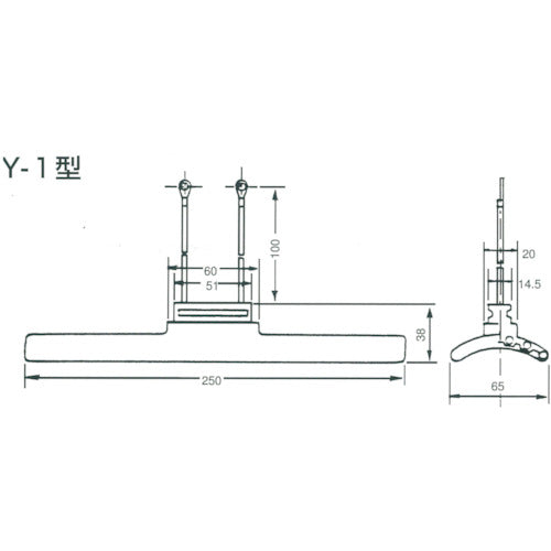 ヤマキ電器　セラミックヒーター　Ｙ−１型　２００Ｖ−６００Ｗ（黒）　Y-1 200V-600W(B)　1 個