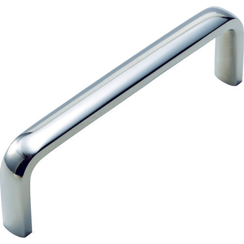 TRUSCO oval handle, stainless steel mirror finish, total length 160mm, total height 50, thread M8, depth 8, TOH-160, 1 pc