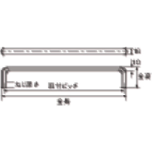 ＴＲＵＳＣＯ　楕円取手　ステンレス鏡面　全長２９８ｍｍ　全高５０　ねじＭ８深さ１０　TOH-298　1 個