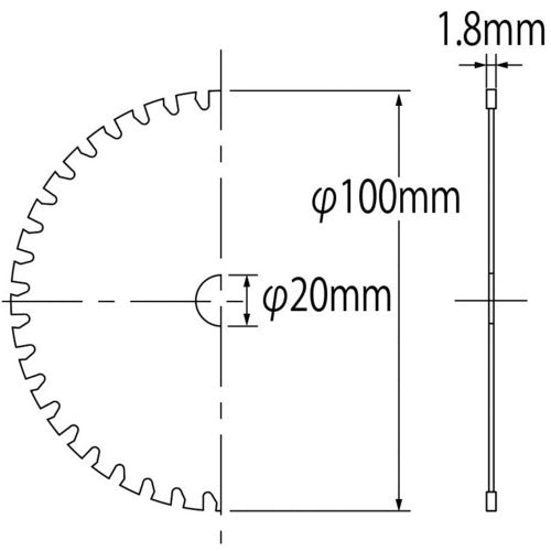 エビ　チップソー　ステンカット　１００ｍｍ　FST100　1 枚