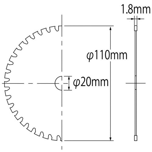 エビ　チップソー　ステンカット　１１０ｍｍ　FST110　1 枚