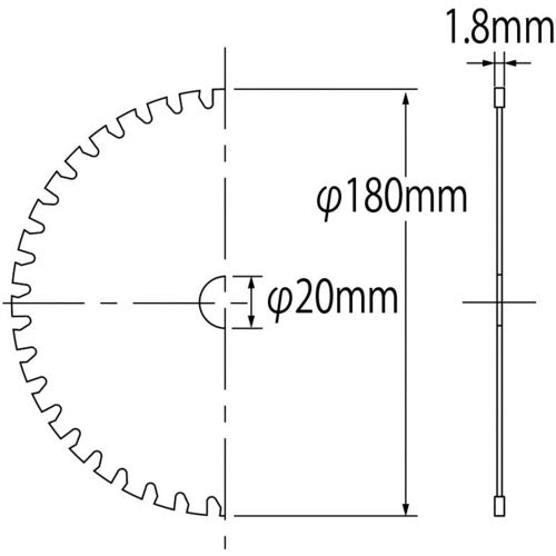 エビ　チップソー　ステンカット　１８０ｍｍ　FST180　1 枚