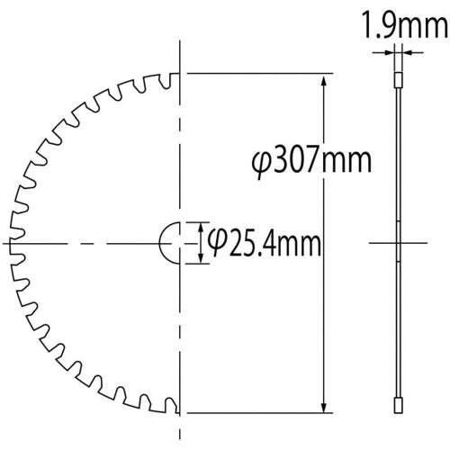 エビ　チップソー　ステンカット　３０７ｍｍ　FST305　1 枚