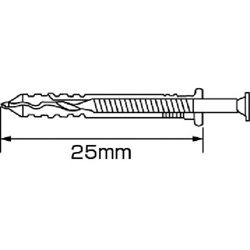 エビ　ネイルプラグ（２００本入）　４Ｘ２５ｍｍ　NP425　1PK