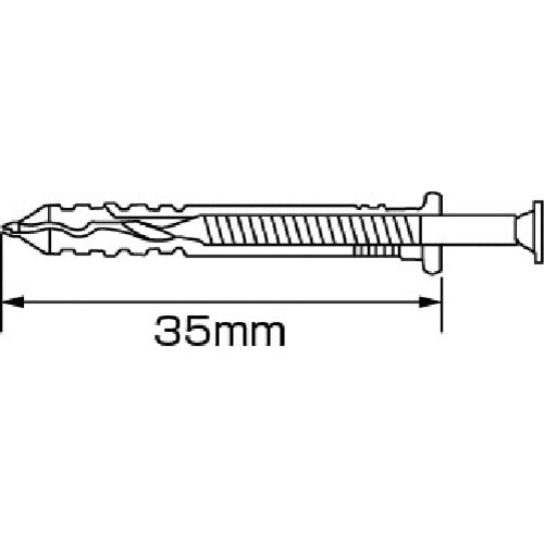 エビ　ネイルプラグ（２００本入）　５Ｘ３５ｍｍ　NP535　1PK