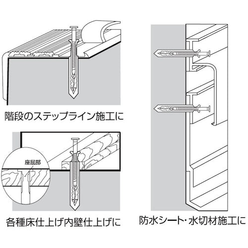 エビ　ネイルプラグ（１００本入）　６Ｘ５０ｍｍ　NP650　1PK