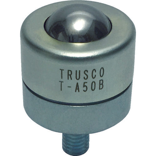 ＴＲＵＳＣＯ　ボールキャスター　切削加工品上向用　スチール製ボール　T-A50B　1 個