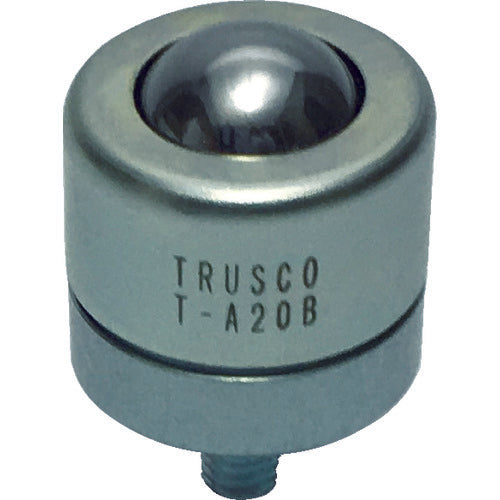 ＴＲＵＳＣＯ　ボールキャスター　切削加工品上向用　スチール製ボール　T-A20B　1 個