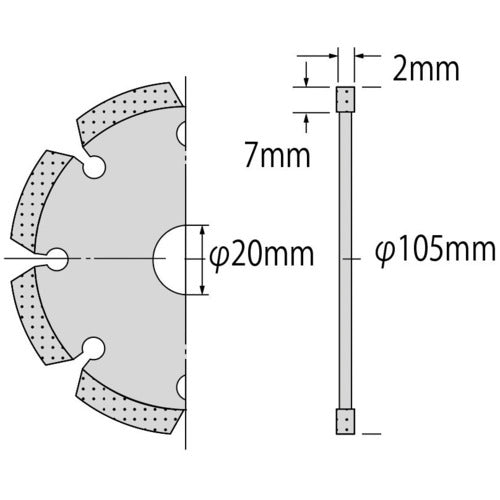 EBI Diamond Cutter Laser (Dry) 105mm SL105 1 piece