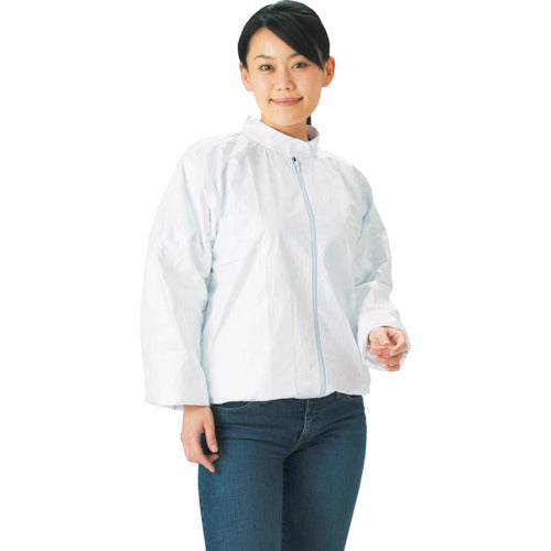 TRUSCO Tyvek Workwear Stand-up Collar Jumper L DPM-202 1 Unit