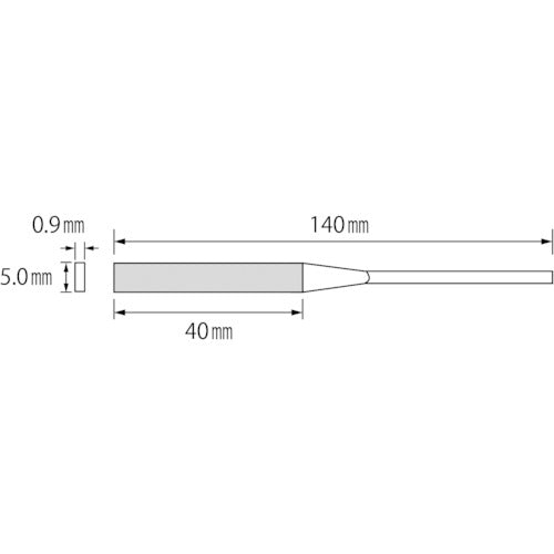 エビ　ダイヤモンドヤスリ（精密用）　１２本組　平　S12-HI　1本