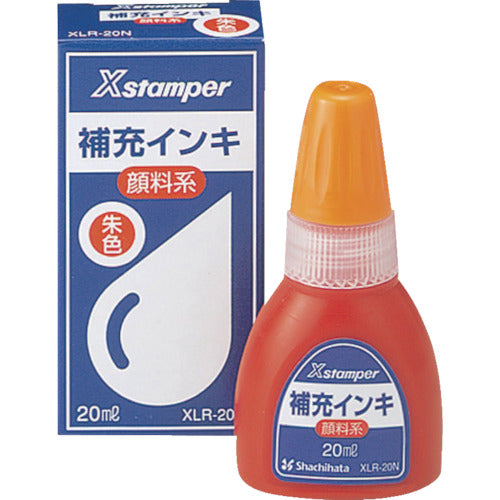 シヤチハタ　顔料系インキ２０ＭＬ　朱　XLR-20N-5　1 個