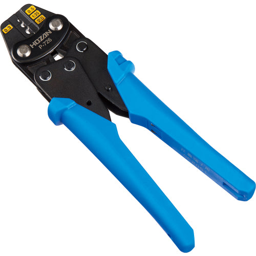 HOZAN Manual Crimping Tool (for bare crimp terminals and bare crimp sleeves) Total length 185 mm P-726 1 piece