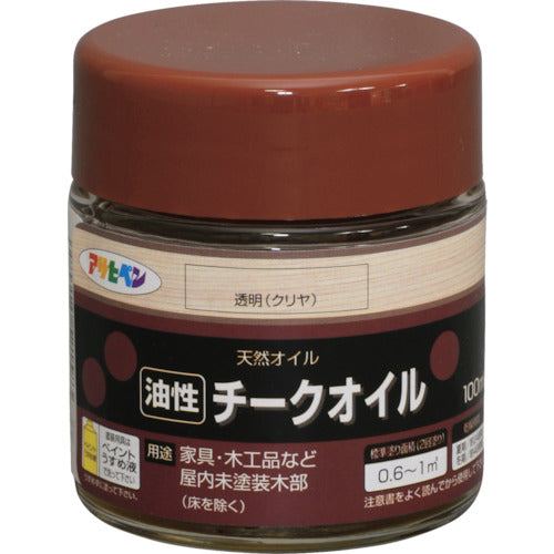 アサヒペン　チークオイル　１００ＭＬ　透明（クリヤ）　521583　1缶