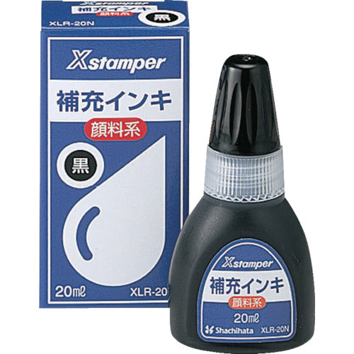 シヤチハタ　顔料系インキ２０ＭＬ　黒　XLR-20N-4　1 個