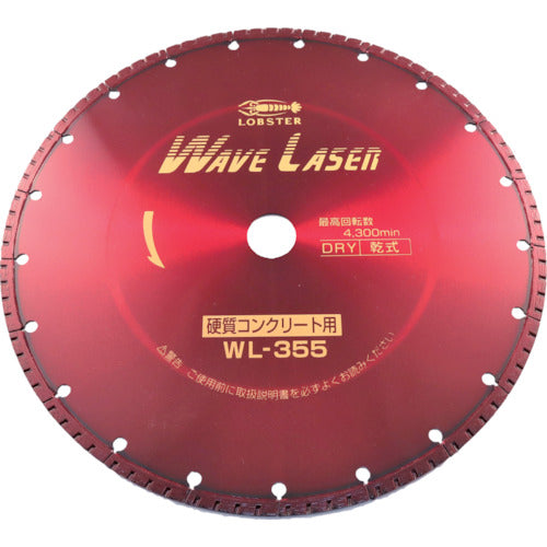 エビ　ダイヤモンドカッター　ウェーブレーザー（乾式）　３６０ｍｍ穴径３０．５ｍｍ　WL355305　1 枚