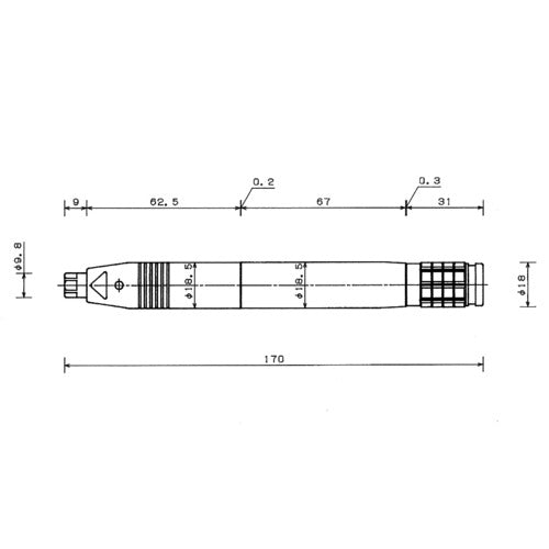 ＶＥＳＳＥＬ　エアーマイクログラインダーＧＴＭＧ７５Ｓ　GT-MG75S　1 台