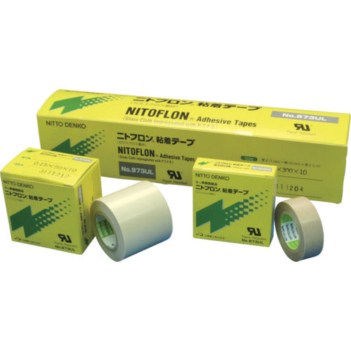 Nitto Fluoroplastic Adhesive Tape Nitoflon Adhesive Tape No. 973UL 0.18mm x 50mm x 10m 973X18X50 1 roll