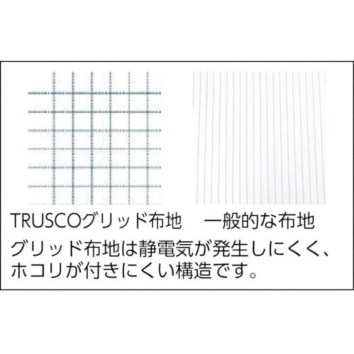 ＴＲＵＳＣＯ　クリーンルーム用エプロン　白　TCRA-W　1 枚