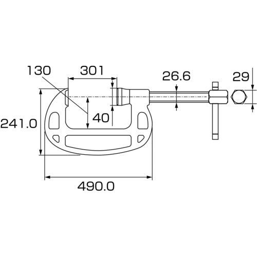 EBI B-type mantis clamp 300mm B300 1 piece