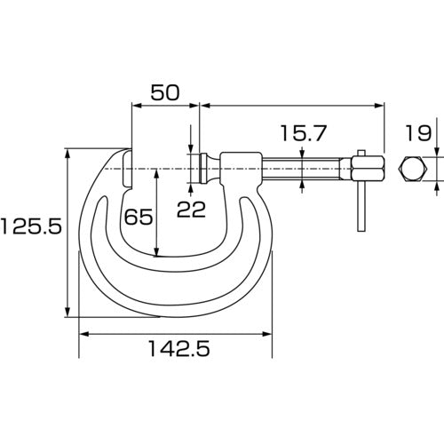 EBI Heavy Duty C-Type Mantis Clamp 50mm C50 1 Piece