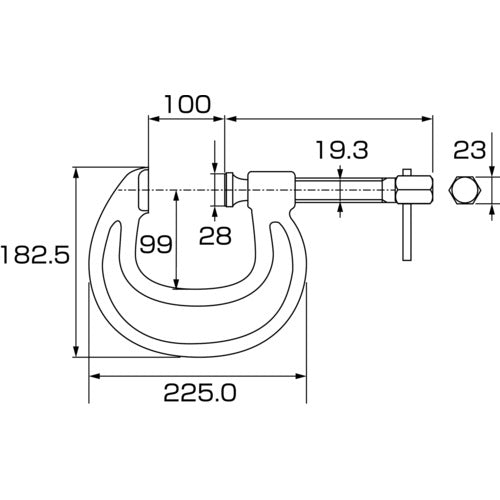 EBI Heavy Duty C-Type Mantis Clamp 100mm C100 1 Piece