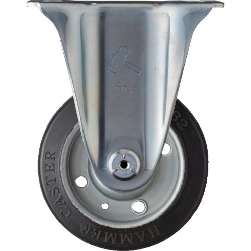 망치 고정식 고무 바퀴 100mm 400SR-R100 1개