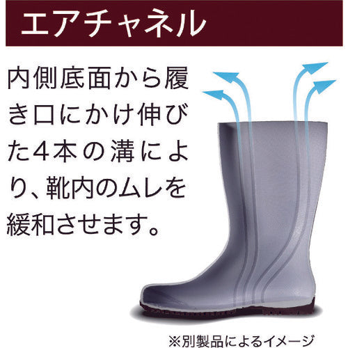 ミドリ安全　耐油・耐薬　安全長靴　ワークエース　ＮＷ１０００スーパー　ブラック　２４．０ＣＭ　NW1000SP-BK-24.0　1足