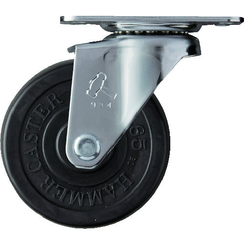 Hammer Swivel Rubber Wheel 65mm 420E-R65 1pc