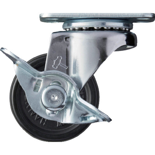 해머 E 시리즈 선회식 고무 바퀴 40mm 스토퍼 부착 415E-R40 1개