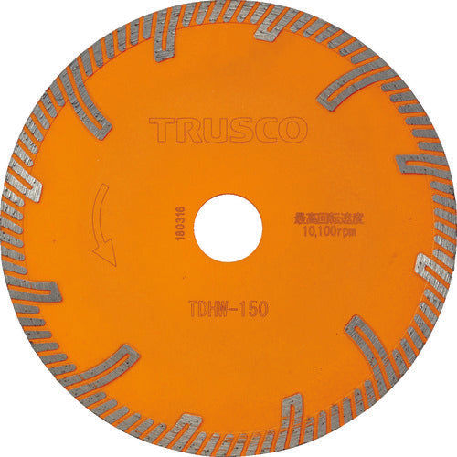 ＴＲＵＳＣＯ　【売切廃番】ダイヤモンドカッタープロテクトウエーブ　１５０Ｘ２．２ＴＸ２２　TDHW-150　1 枚