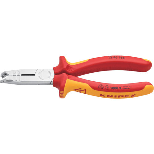 ＫＮＩＰＥＸ　ニッパー機能付きワイヤストリッパー（絶縁タイプ）　１６５ｍｍ　1346-165　1丁